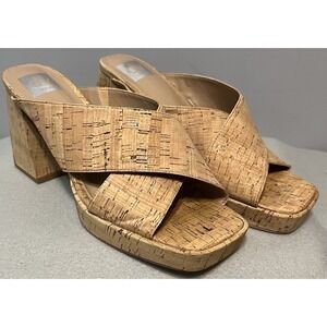 Dolce‎ Vita Boscoe Tan Platform Sandals Women's Sz 9.5